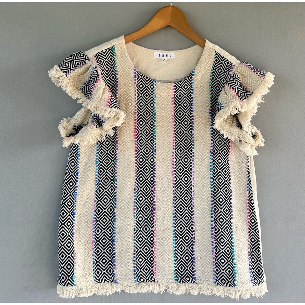 🎉5 for $45 🎉 Anthropologie THML top blouse shirt size S - Picture 3 of 8